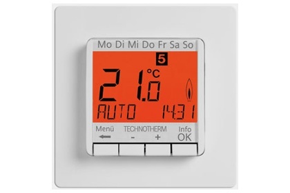 Termostat ścienny, elektroniczny z wyświetlaczem LCD, TRT exscas