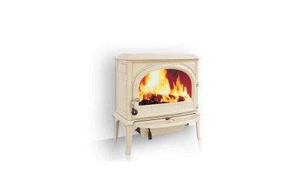 Kominek tradycyjny opalany drewnem - JOTUL F 400 SE  IVE, kolor: kość słoniowa emalia - PROMOCJA